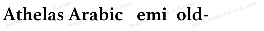 Athelas Arabic SemiBold字体转换